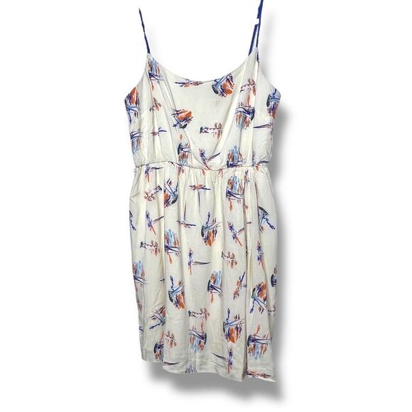 Antonio Melani Cream Spaghetti Strap SailBoat Dress Size 14 - Picture 2 of 8